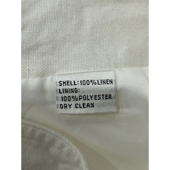 Talbots Petites Womens Irish Linen Straight Leg Lightweight Pants Size 6 Classic - Picture 6 of 9